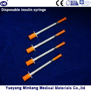 Seringas descartáveis ​​da insulina das seringas 0.3cc da insulina das seringas 0.5cc da insulina (ENK-YDS-047)